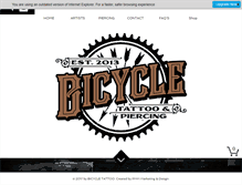 Tablet Screenshot of bicycletattoo.com